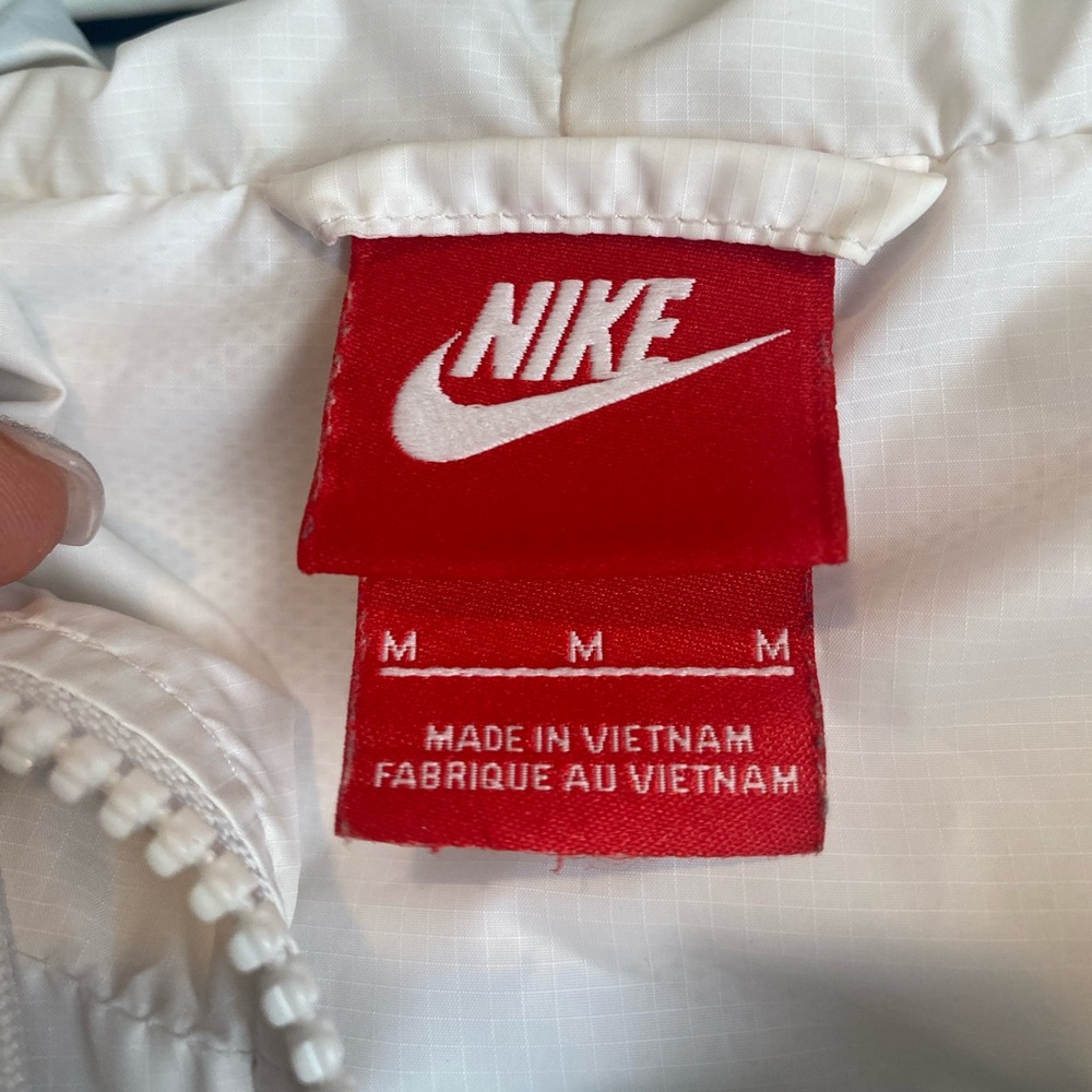 Nike Windbreaker Jacket In Black And White Gem